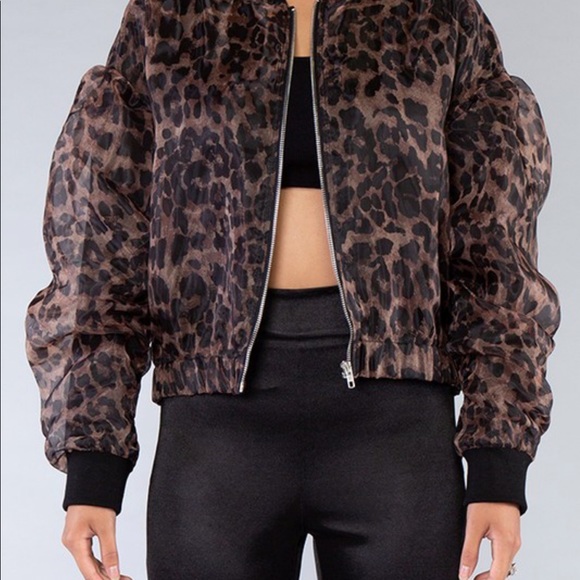 Leopard print fully lined jackets - Picture 2 of 2